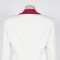 Elegant commuting contrasting color large lapel casual suit two-piece set