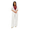 Elegant commuting contrasting color large lapel casual suit two-piece set