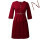 Wine red + belt