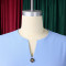 New seven quarter sleeve fashionable and elegant pleated foreign trade dress