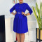 New seven quarter sleeve fashionable and elegant pleated foreign trade dress