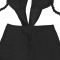 Fashion women's solid color sexy chest hugging and backless strap jumpsuit