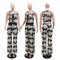New perspective lace short V-neck sleeveless top paired with loose wide leg pants two-piece set for women