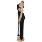 Fashion women's solid color sexy chest hugging and backless strap jumpsuit