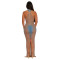 Fashionable Women's Sexy Perspective Mesh Hot Diamond Slimming Dress