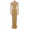 Fashionable Women's Sexy Perspective Mesh Hot Diamond Slimming Dress