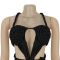 Fashion women's solid color sexy chest hugging and backless strap jumpsuit