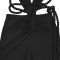Fashion women's solid color sexy chest hugging and backless strap jumpsuit