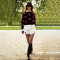 New winter fashion sweater round neck long sleeved versatile short top in stock