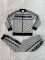 Outdoor Leisure Fashion Print Ribbed Zipper Two-Piece Set In Stock