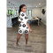Popular Digital Printed Sets: Round-Neck Short Sleeve Shirts and Shorts for Cross-Border Summer Goods