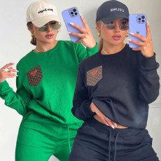 New trendy leather pocket embossed set in stock