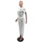 Outdoor leisure pocket embroidered embossed pants short sleeved set