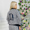 Outdoor Leisure Fashion Print Ribbed Zipper Two-Piece Set In Stock