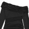 Fashionable Women's Sexy Off-Shoulder Long Sleeve Split Sleeveless Dress