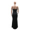 New Fashionable Sexy Chiffon Dress with Rhinestone Sequins for Women Party Gowns