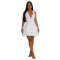 Fashionable Women's Sexy V-Neck Strapless Backless Dress Skirt
