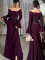 Long sleeved one-piece collar patchwork pleated slim fit dress