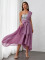 Sparkling chiffon single shoulder evening dress, grand party banquet dress