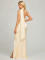 New European and American hanging neck slit long dress evening dress women's sleeveless slim fit dress wholesale banquet