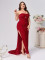 Oversized women's clothing exclusively for cross-border women's clothing, winter new style banquet sequin slim fit dress, lace up sexy