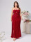 Oversized women's clothing exclusively for cross-border women's clothing, winter new style banquet sequin slim fit dress, lace up sexy