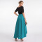 New women's sleeveless slim fit dress with shoulder sleeves, round neck dress, mid length dress wholesale