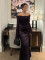Women's new strapless wedding dress, toast dress, new temperament, light luxury engagement dress, wedding banquet dress