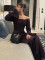 Women's new strapless wedding dress, toast dress, new temperament, light luxury engagement dress, wedding banquet dress