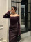 Women's new strapless wedding dress, toast dress, new temperament, light luxury engagement dress, wedding banquet dress