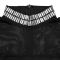 Fashion Women's High-Quality High-Neck Long-Sleeved Fitted Embellished Dress