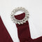 Women's sexy V-neck long sleeved rhinestone jumpsuit slim fit wide leg pants