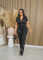 Sexy high-quality summer zipper pocket workwear jumpsuit
