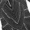Long sleeved dress, fashionable rhinestone bubble bead wrapped hip dress, women's dress