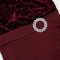 Women's sexy V-neck long sleeved rhinestone jumpsuit slim fit wide leg pants
