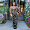 High end banquet long dress, host dress, feminine V-neck strapless dress for women