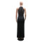 New sexy sleeveless slit dress diamond long skirt evening dress for women
