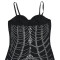 Fashionable women's rhinestone slim fit sexy bag hip slit dress for women