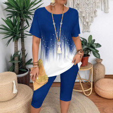 Fashionable and personalized round neck loose sleeves round neck