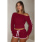 Comfortable casual slanted shoulder one shoulder strap pants set, two-piece set