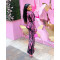 Source: Fashionable and creative wet body 3D printed finger cots, slim fit split dress