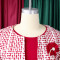 Foreign trade women's clothing cross-border winter fashion long sleeved jacket vest skirt dress African print set
