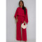 Elastic Wrinkled Bat Sleeve One Piece Sleeve Pocket Swing Leg Wide Leg Pants Set