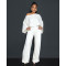 Elastic Wrinkled Bat Sleeve One Piece Sleeve Pocket Swing Leg Wide Leg Pants Set