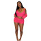 Strap vest jacket shorts sexy three piece set