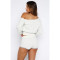 Comfortable casual slanted shoulder one shoulder strap pants set, two-piece set