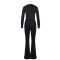 Yoga set, tight fitting quick drying fitness pocket zipper yoga suit, outdoor running sports set