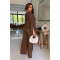Elastic Wrinkled Bat Sleeve One Piece Sleeve Pocket Swing Leg Wide Leg Pants Set