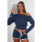 Comfortable casual slanted shoulder one shoulder strap pants set, two-piece set