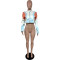 Spicy Girl Racing Motorcycle PU Leather Printed Fashion Single Piece Jacket